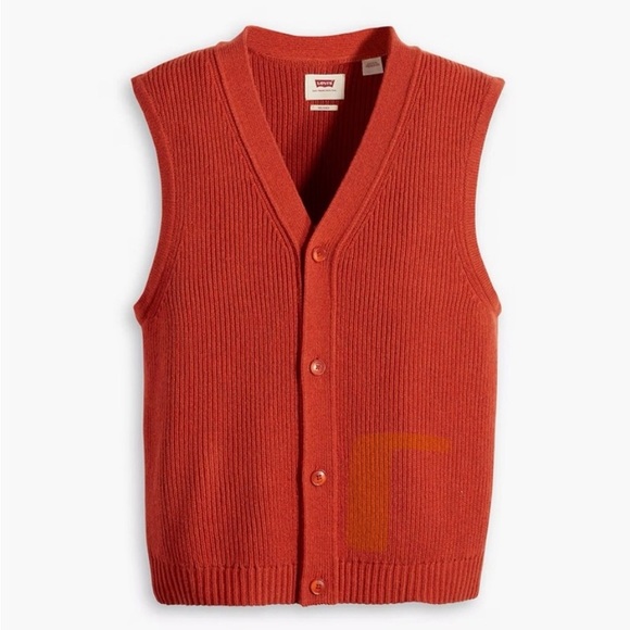 NWT Levi’s Rincon Button-Down Sweater Vest - Picture 2 of 12